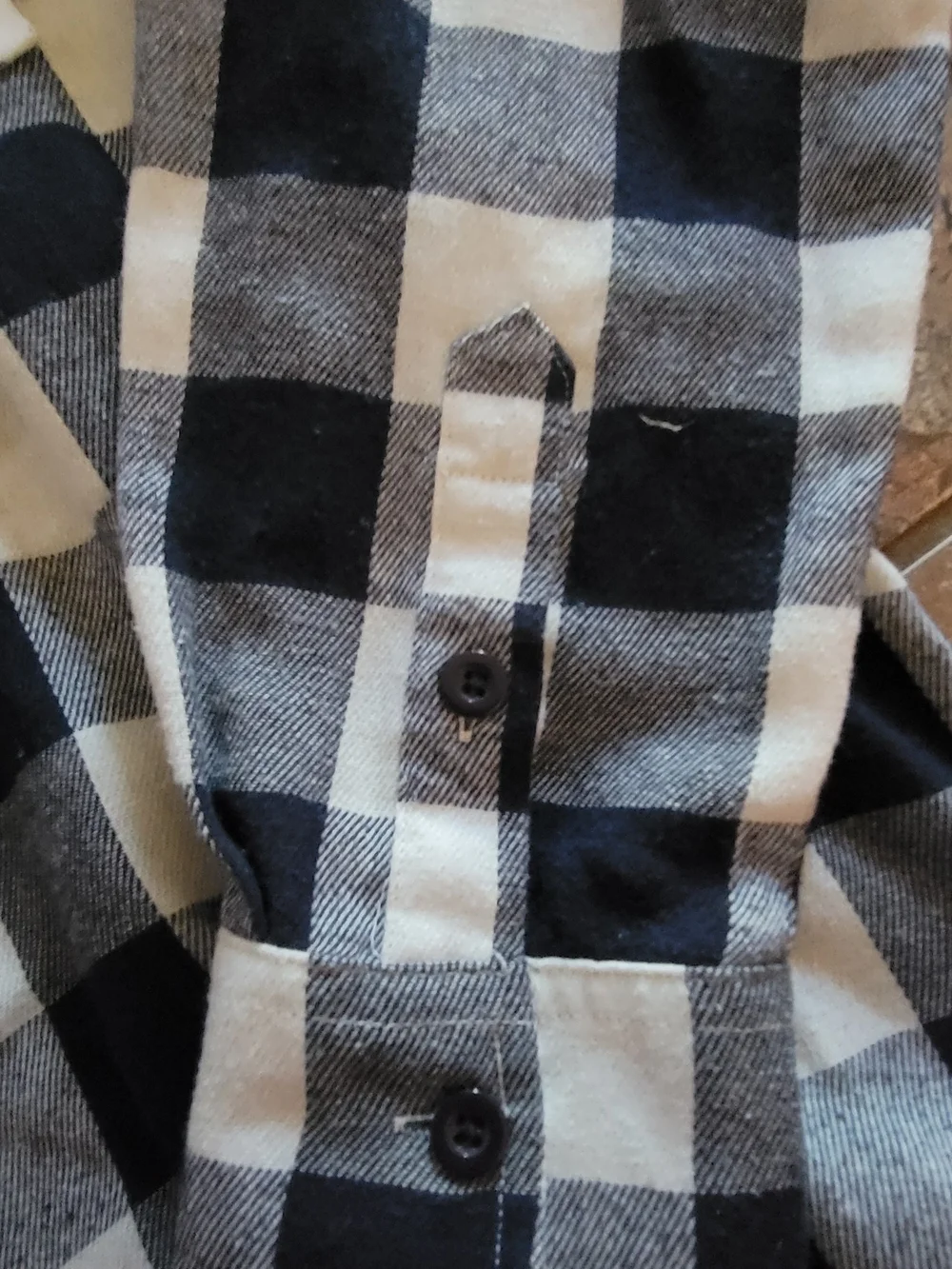 Fender Black & White Buffalo Check Flannel Shirt